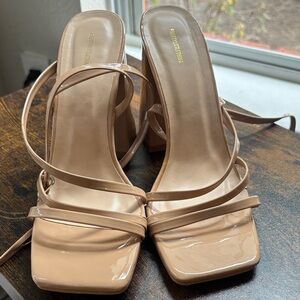 EGO Beige Strappy Heels